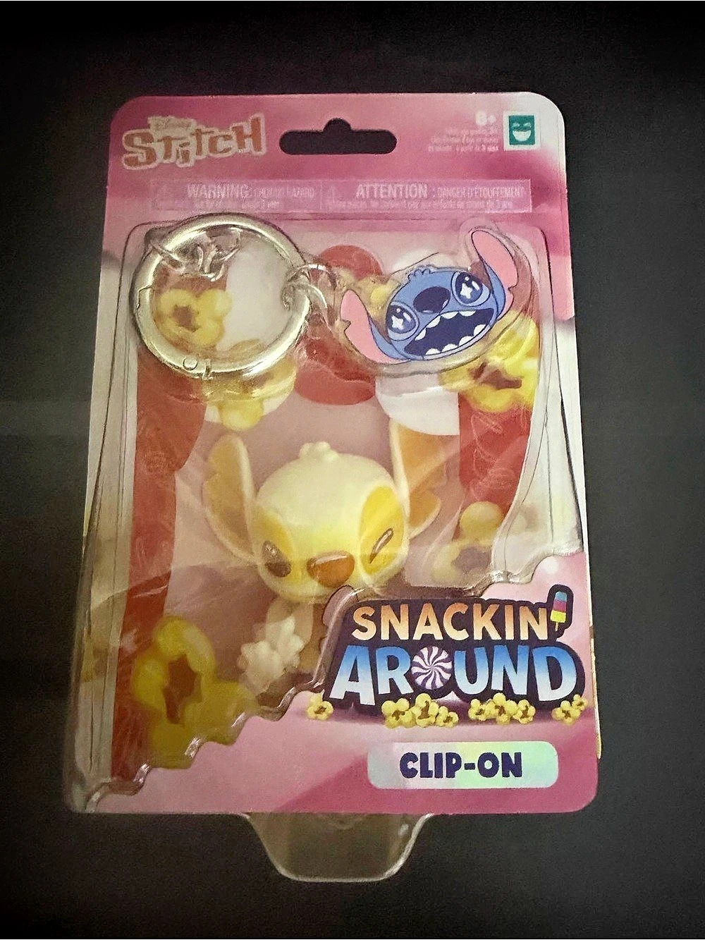 Stitch Snacking Around Clip-On Winter White Stitch NWT
